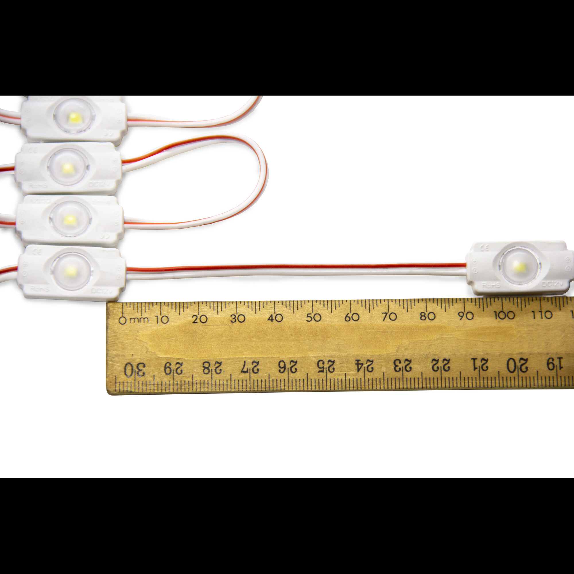 Модуль светодиодный 1 SMD 2835 0,6Вт 50Лм 6000К-6500К (с линзой 160) 3М -1шт. SignImpress