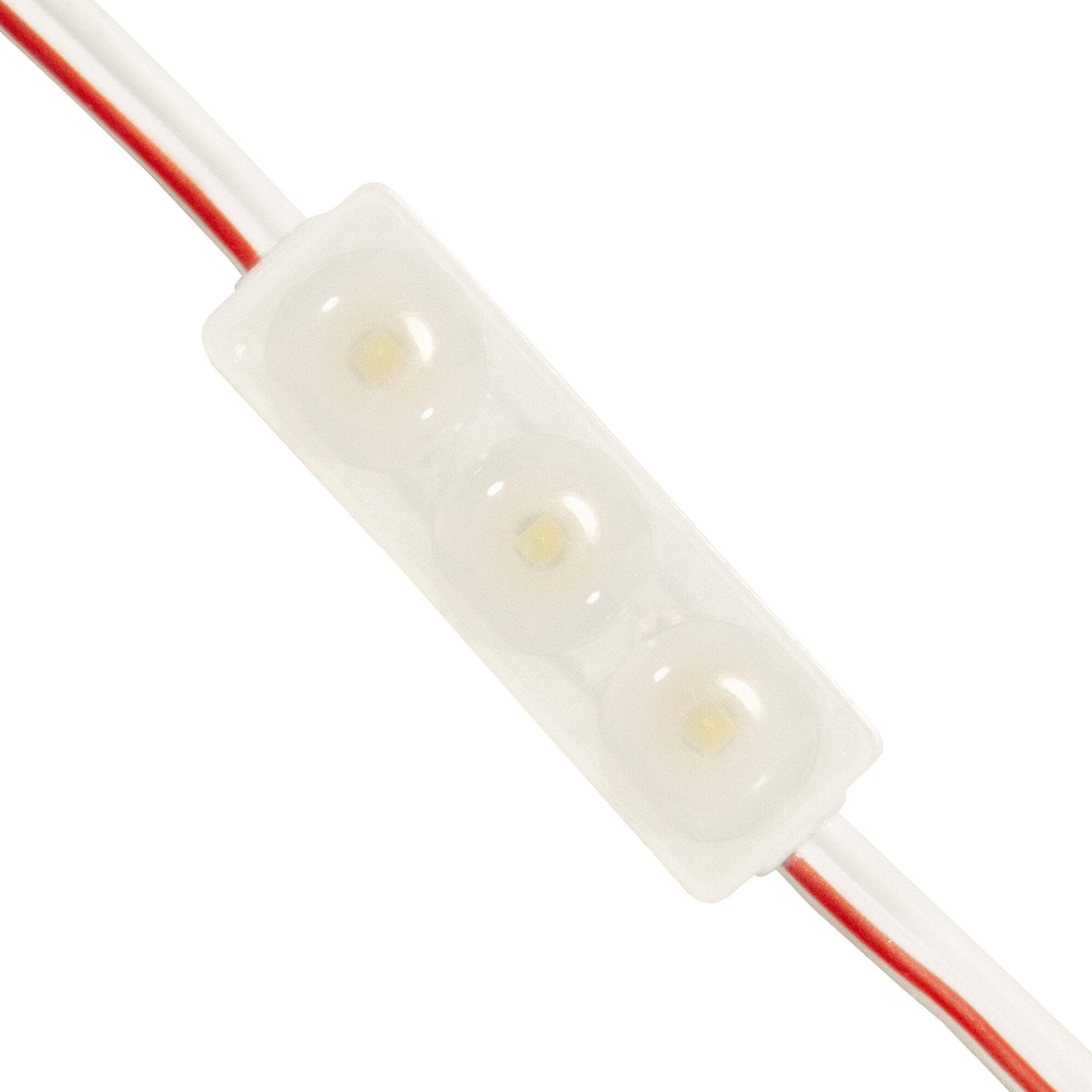 Модуль светодиодный mini 3 SMD 2835 0,6Вт 50Лм 6000К-6500К (с линзой 170) - 1шт. SignImpress