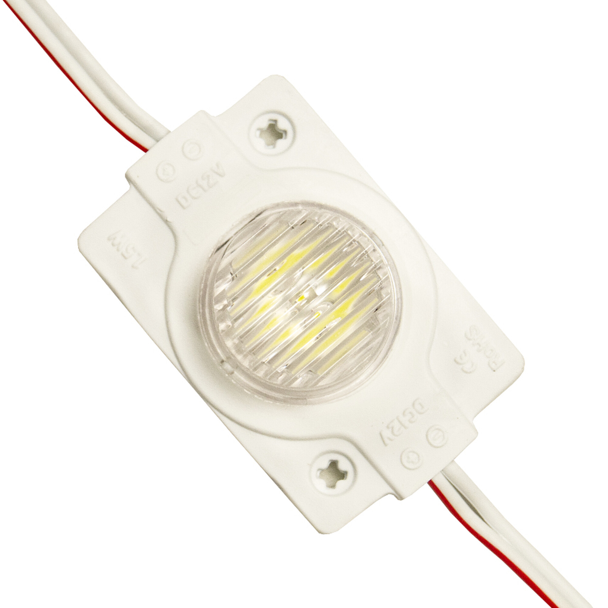 Модуль светодиодный 1 SMD 3030 1,5Вт 120Лм 6000К-6500К (с линзой) -1шт. SignImpress