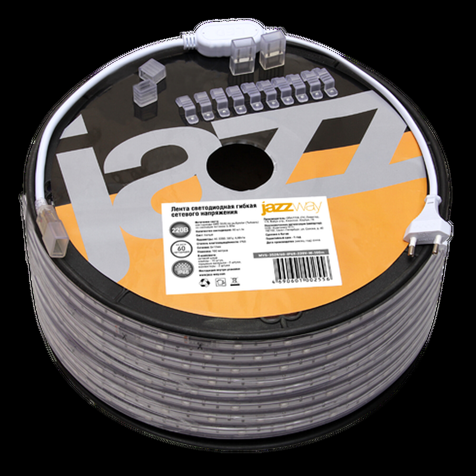 Лента светодиодная MVS-2835/60-IP68-220V- W (белый свет) (1метр) Jazzway