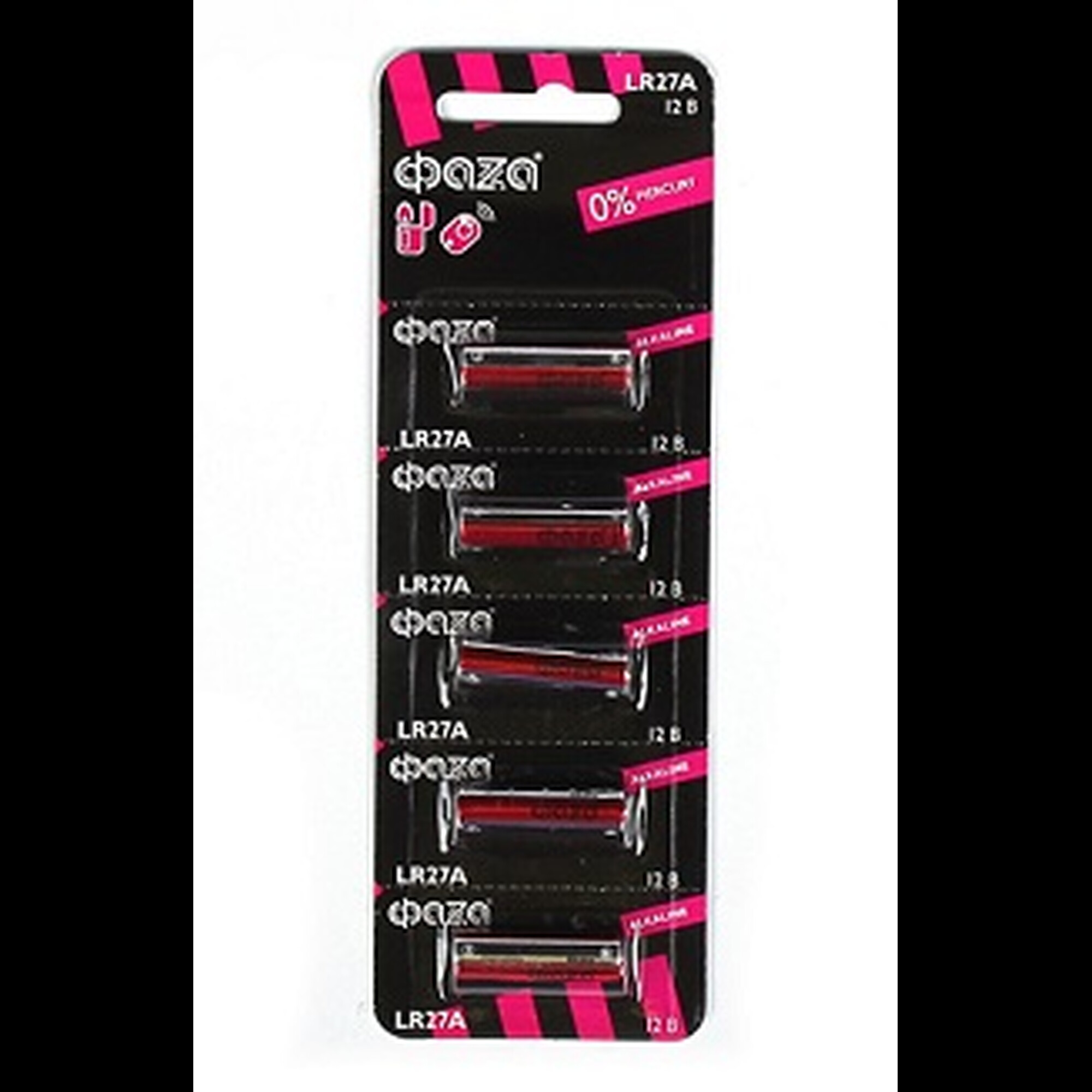 Батарейка щелочная спец. LR 27A  ФАZА Alkaline BL-5 - 1шт.