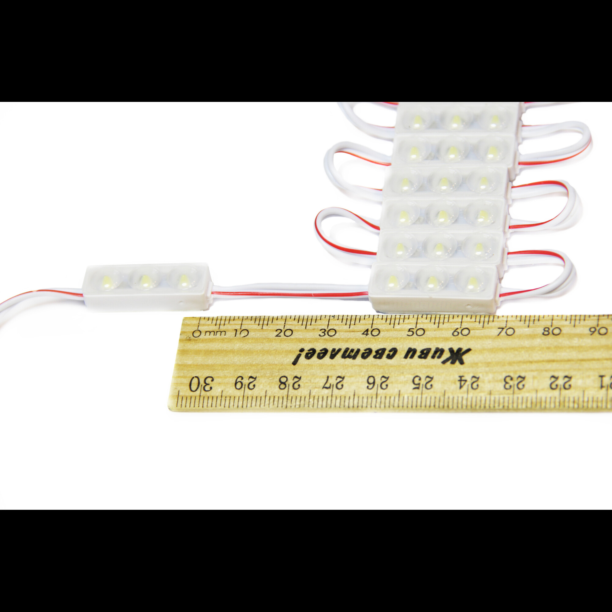 Модуль светодиодный mini 3 SMD 2835 0,6Вт 50Лм 6000К-6500К (с линзой 170) - 1шт. SignImpress