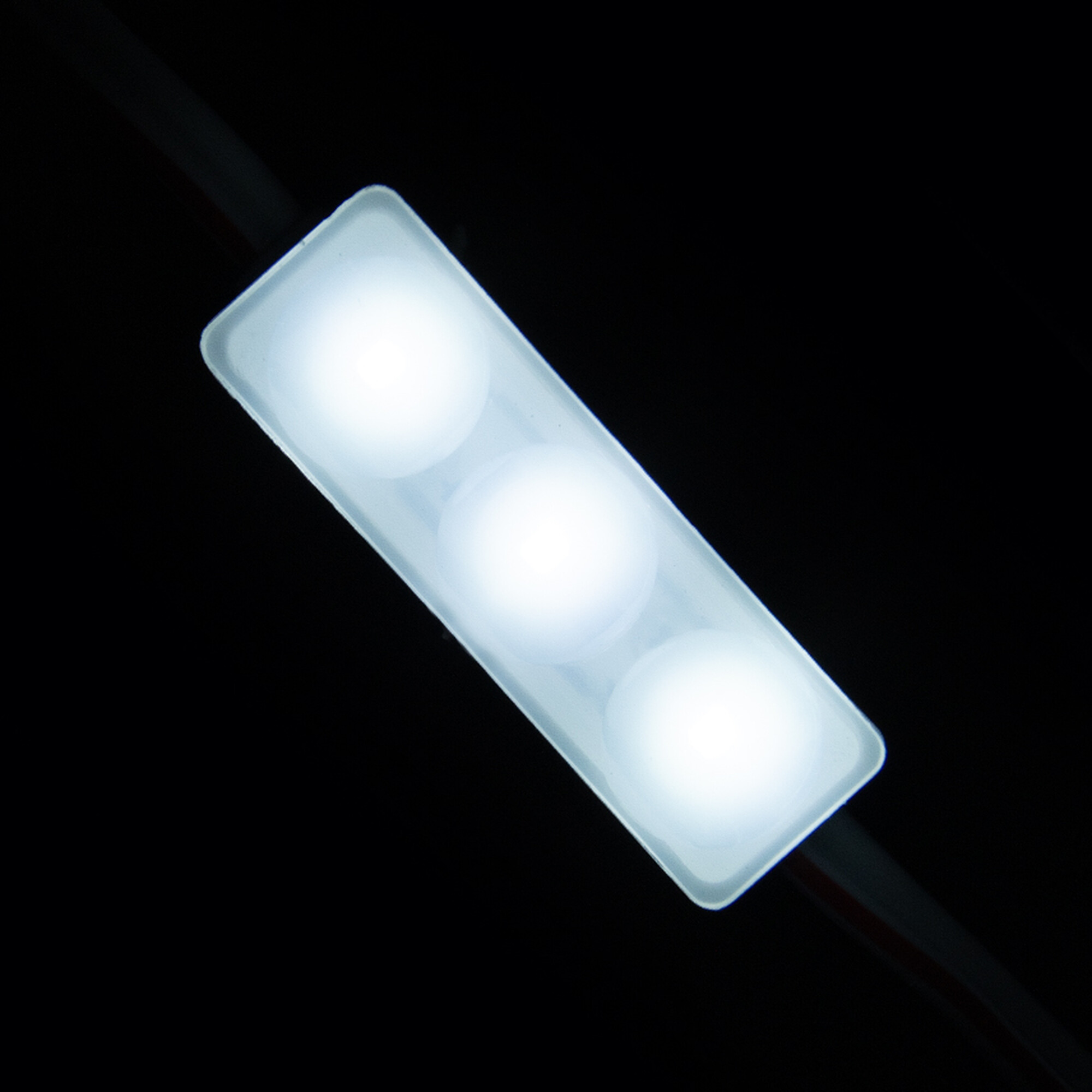 Модуль светодиодный mini 3 SMD 2835 0,6Вт 50Лм 6000К-6500К (с линзой 170) - 1шт. SignImpress