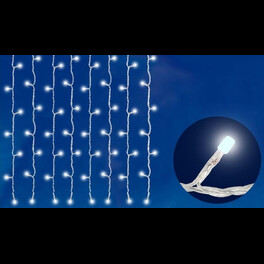 Занавес светодиодный мерцающий огонь 240led TWK WHITE IP67 3*2м провод белый Uniel
