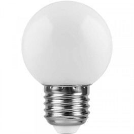 Лампа светодиодная (3W) 230V E27 RGB G60, LB-371 матовый быстрая смена цвета Feron