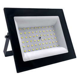 Прожектор светодиодный 2835SMD, 100W 6500K AC220-240V/50Hz IP65, черный в компактном корпусе Feron