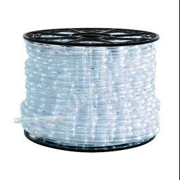 Шнур LED 10 мм, круглый, 20 м, чейзинг, 2W LED/м-24-220V, с контр. 8р, БЕЛЫЙ (1метр)