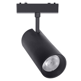 Светильник трековый 1фаза магнитный Inclin-2 Bridgelux 48В 30Вт 4000К Чёрный 3года SignImpress