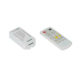 Контроллер CW, 2.4G с пультом 21 кноп., DC12/24V, 16А (MAX), SW-DIM-2.4G-16A SWG (распродажа) 