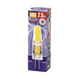 Лампа светодиодная PLED-G4 COB  2.5w 200Lm 3000K 12В (LED driver!)  Jazzway