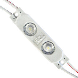Модуль светодиодный 2 SMD 2835 0,72Вт 130Лм 9000-10000К (с линзой 175) - 1шт. SignImpress