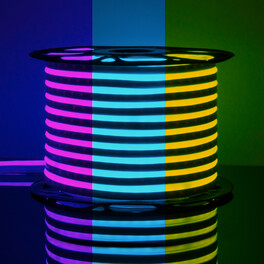Неон гибкий LS001 220V 12W 80Led 5050 IP67 односторонний RGB (1метр) 50м Elektrostandard