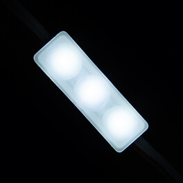 Модуль светодиодный mini 3 SMD 2835 0,6Вт 50Лм 6000К-6500К (с линзой 170) - 1шт. SignImpress